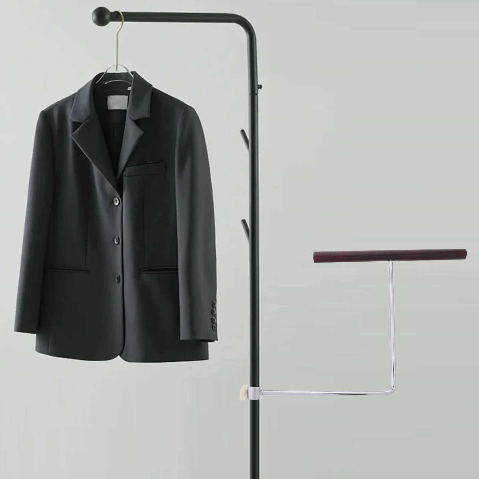 

L Shaped Pants Hanger for Male Mannequin Accessories Sturdy Wood Iron Construction Ideal Display Rack for Jeans Trousers Retail