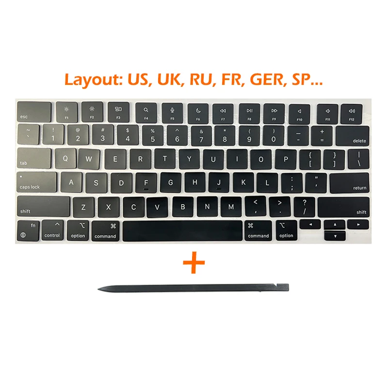 Laptop A2442 A2485 A2779 A2780 A2918 A2992 A2991 Zestaw nasadek na klawisze do Macbook Pro M1 M2 M3 14" 16" Naprawa klawiatury — zdjęcie produktu 7