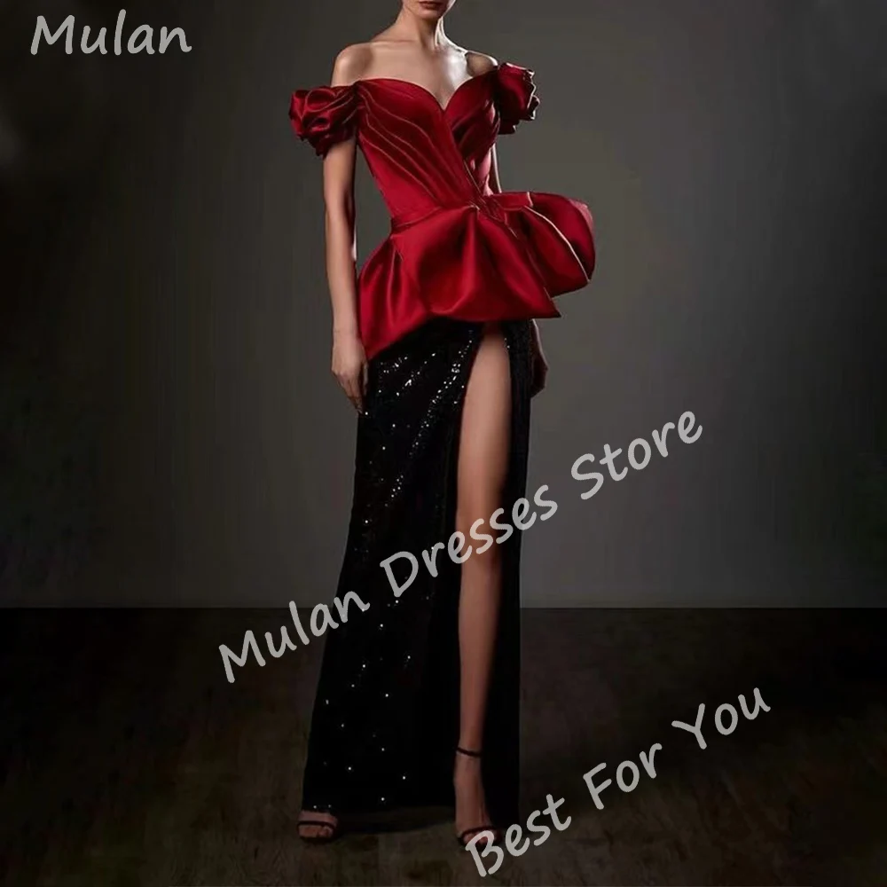 

Elegant Long Evening Dresses for Women Off the Shoulder Floor-Length Mermaid Special Events Prom Party Wedding Dress 2024