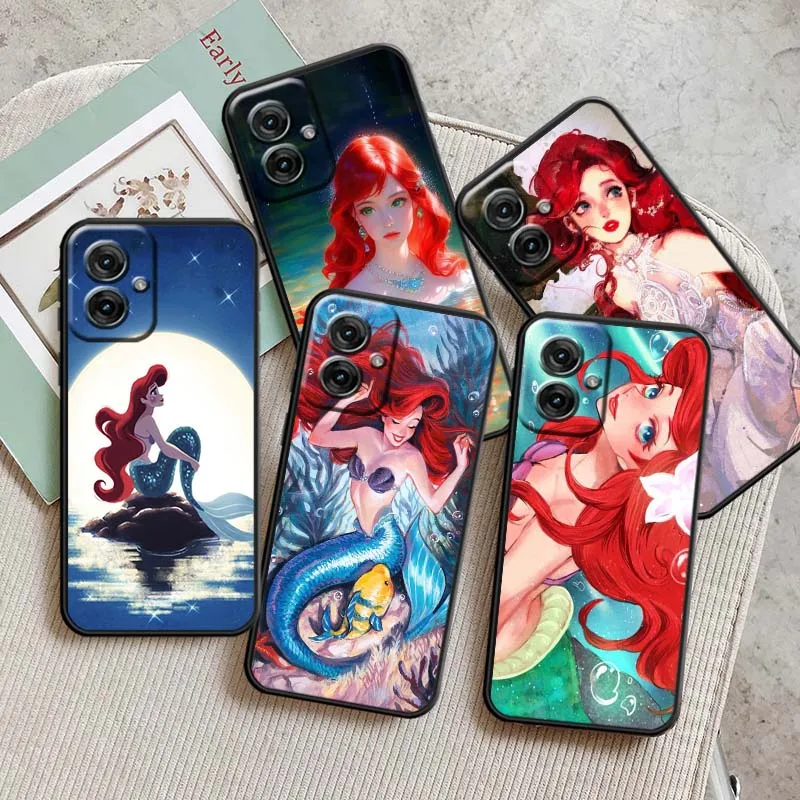 

Disney The Little Mermaid For Motorola G85 Edge 50 G24 G35 G14 G04 40 G72 G34 G31 G Stylus G54 G13 G32 5G Black Phone Case