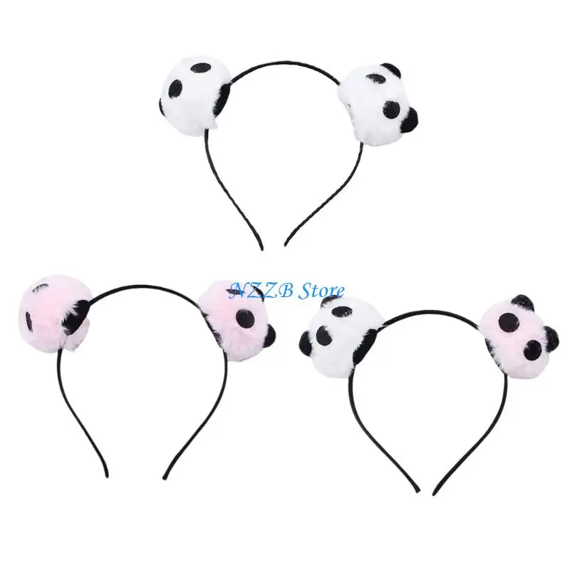 T21F Panda Charm Hairbands Photo Props Panda Baskbands Party Fun Headpiece