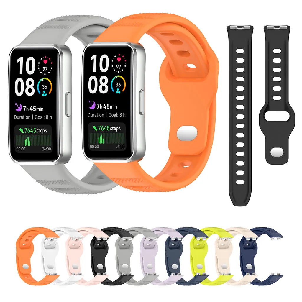 Bracelet en Silicone pour Huawei Band 8 9 10 NFC, montre intelligente de Sport, bracelet souple
