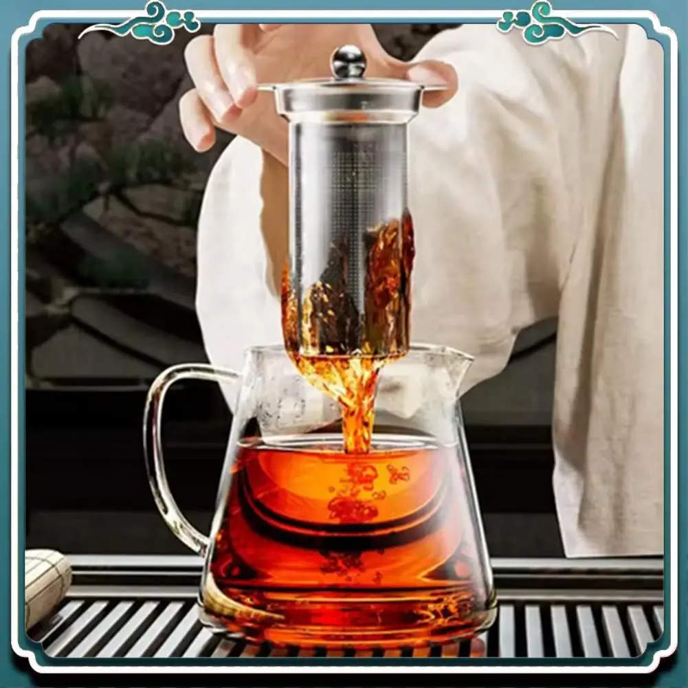 

Премиальный термостеклянный чайник с ситечком для чая из нержавеющей стали, цветочный чайник, чайная посуда, набор заварочных устройств, горшок Пуэр Улун