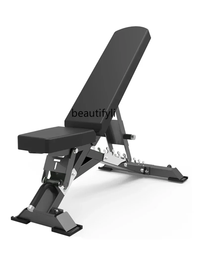 lt Multifunctional Commercial Fitness Chair Heavy Duty Bench Press Dumbbell Stool Adjustable Fitness Upper Sloping Flat Bench