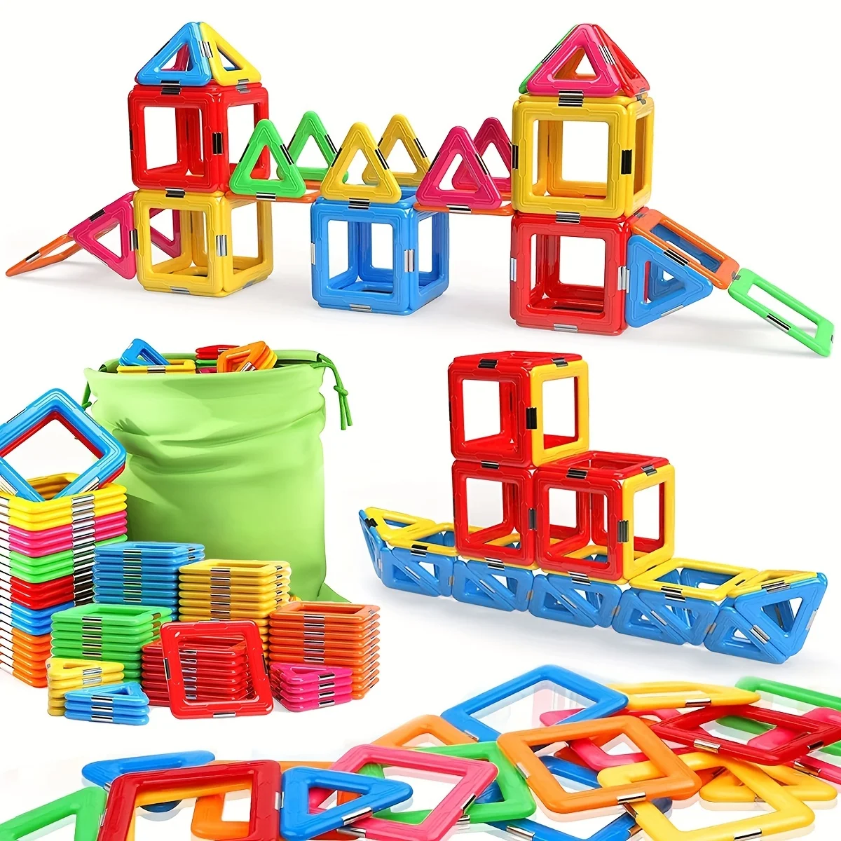 Magnetische Bouwstenen, Groot Formaat Stam Speelgoed, Leren Educatieve Constructor Set, Kinderen, Kinderen, Verjaardagscadeaus