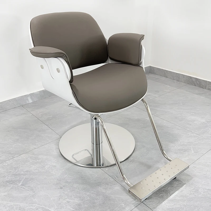 

Nordic Barbershop Barber Chairs Ergonomic Hair Dyeing Tattoo Manicure Perm Barber Chairs Simple Salon Furniture Cadeiras FYBC