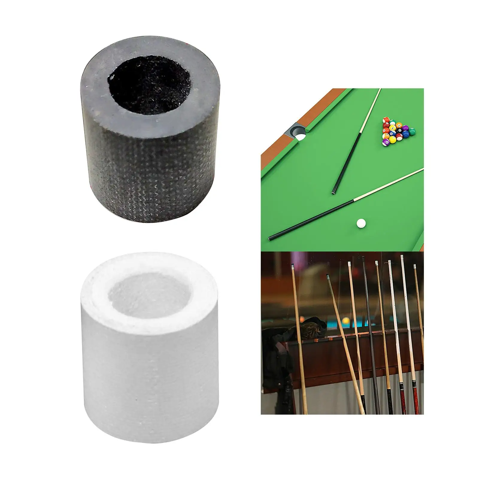 1PC 13Mmx13mm Billiard Cue Ferrule Carbon Fiber Cue Ferrule Lightweight Durable