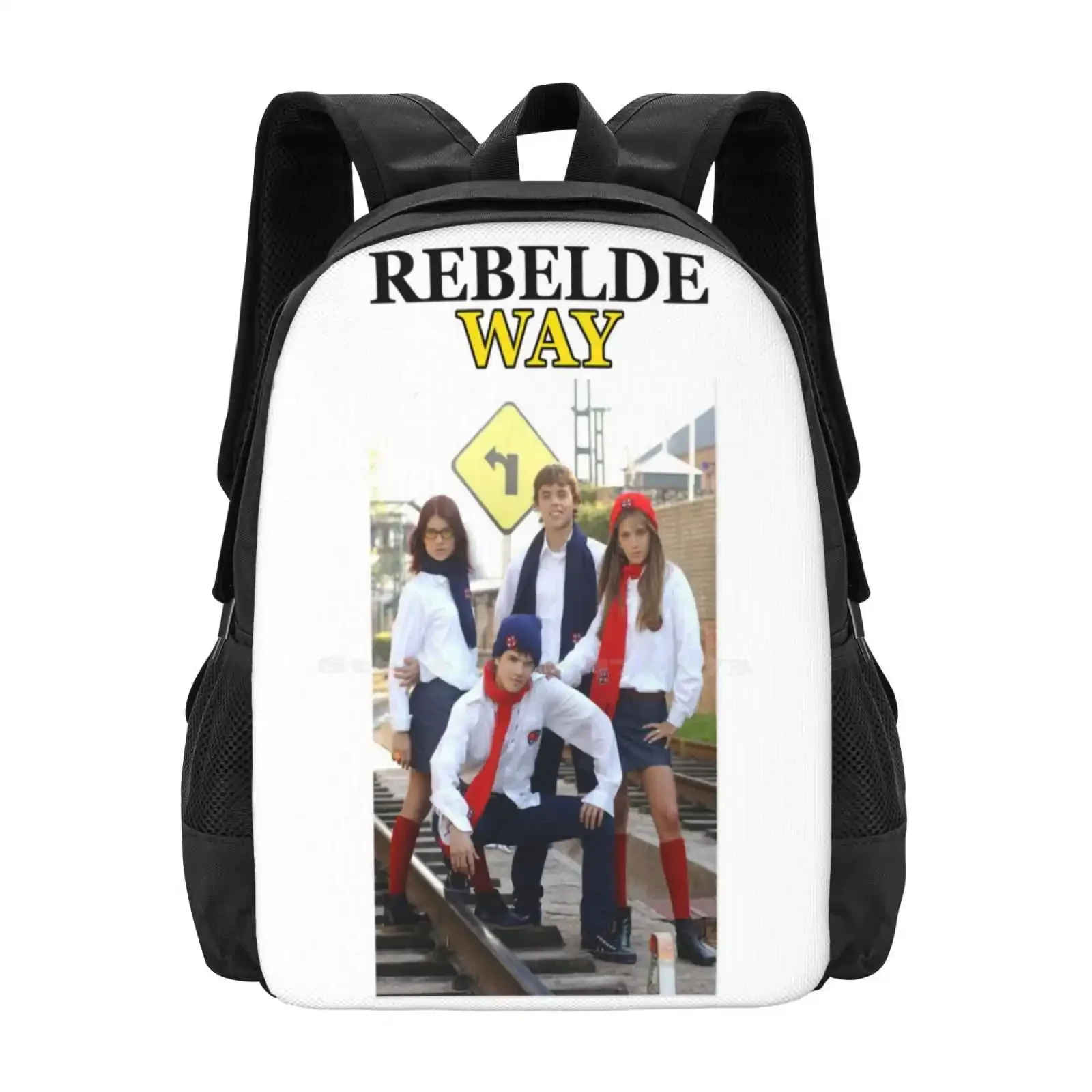 

Erre Way Hot Sale Schoolbag Backpack Fashion Bags Erreway Rebelde Band Music Argentina Cris Morena