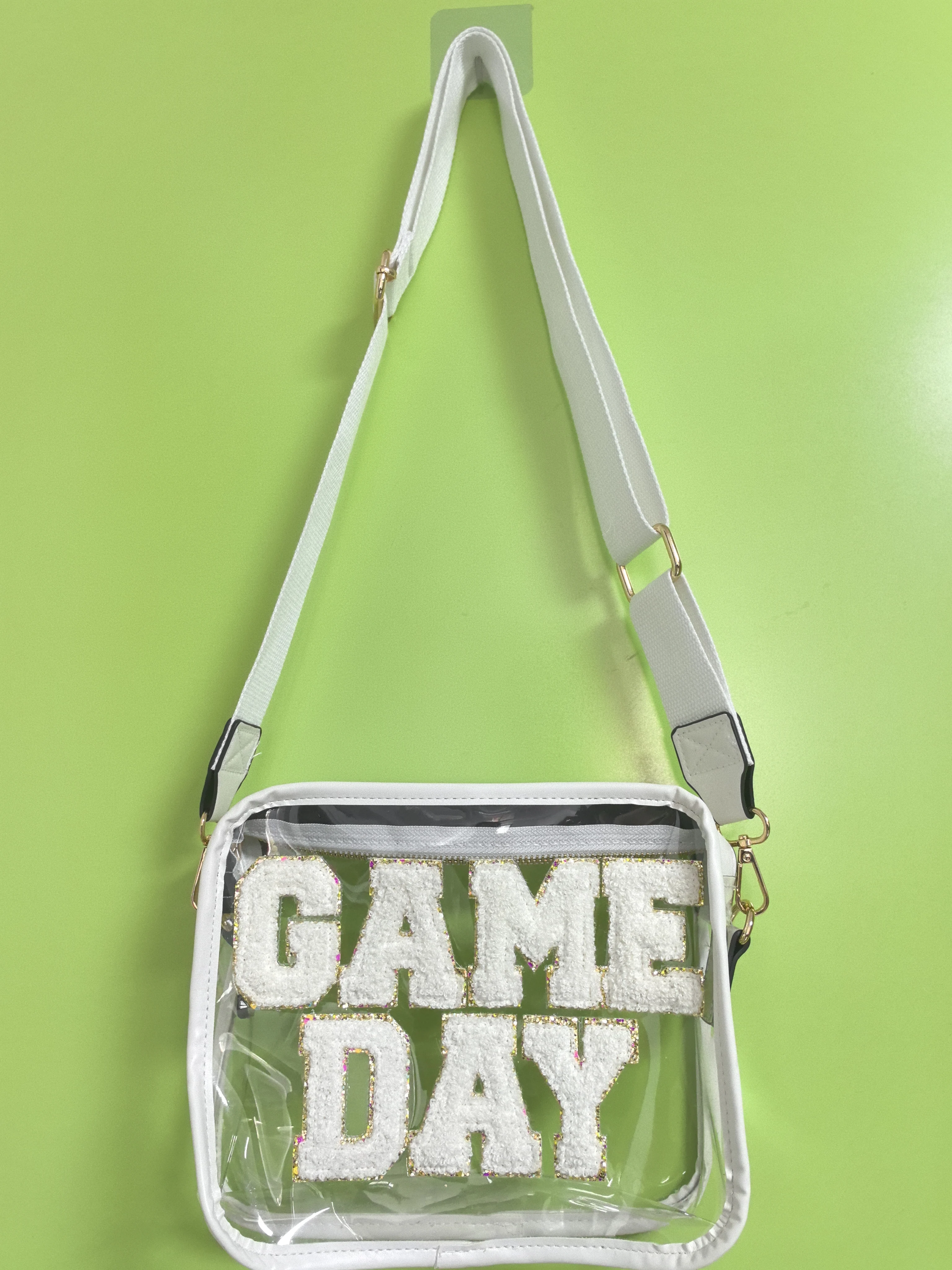 Crossbody Bags Shoulder Bag Clear Crossbody Purse Bag Stadium Approved Gym Clear Shoulder Tote Bag Letter Patch Towel