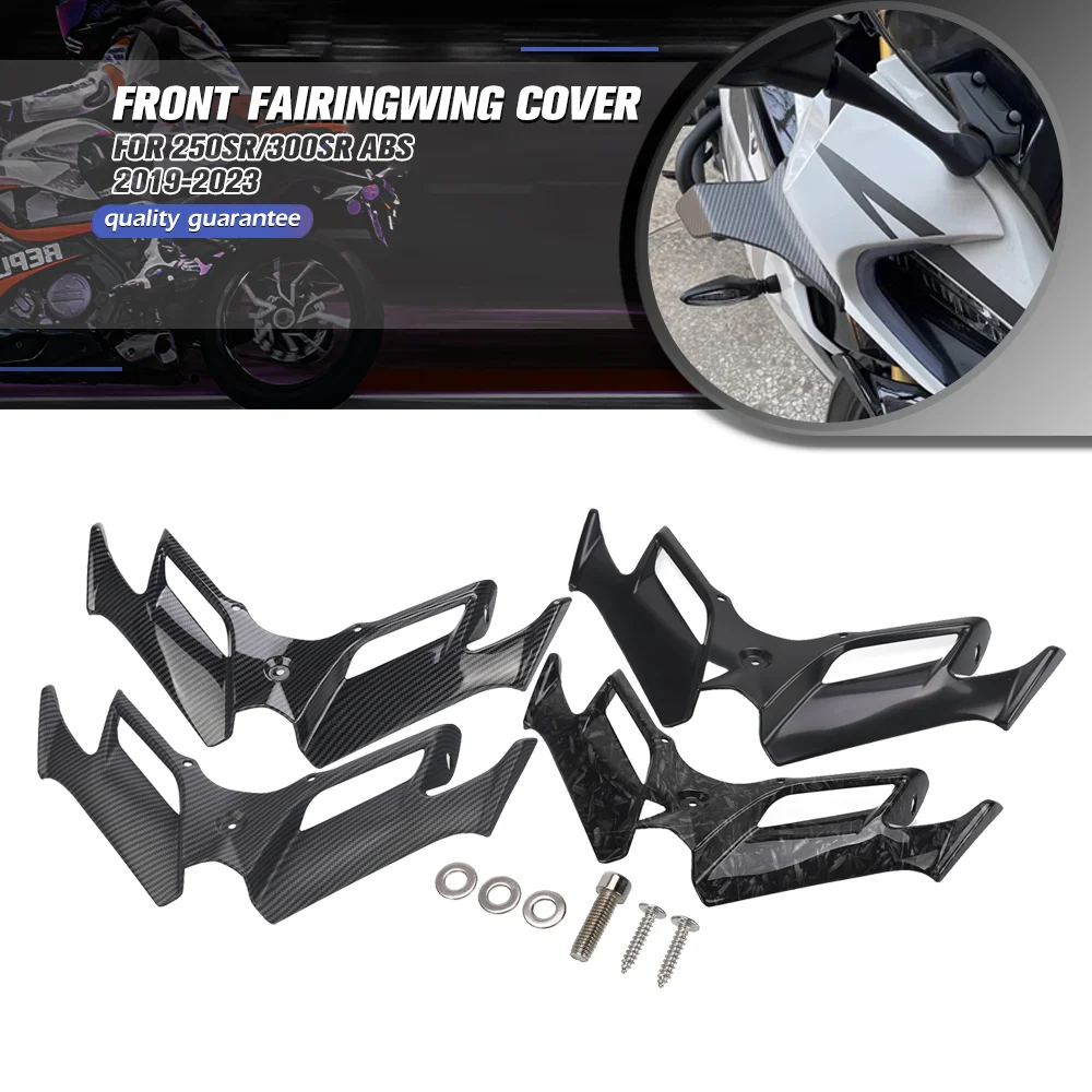 

FOR CFMOTO 250SR/300SR ABS 2019-2023 Front Fairing Aerodynamic Winglet Lower Cover Protection Guard Fixed Wind Wing 250SR MY22