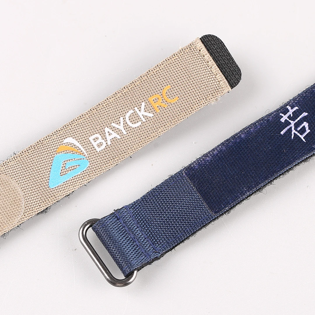 BAYCKRC Anti-Slip Battery Strap with Metal Buckle Hook & Loop Fastening Belt for FPV Racing Drone RC Fixed Wing Plane