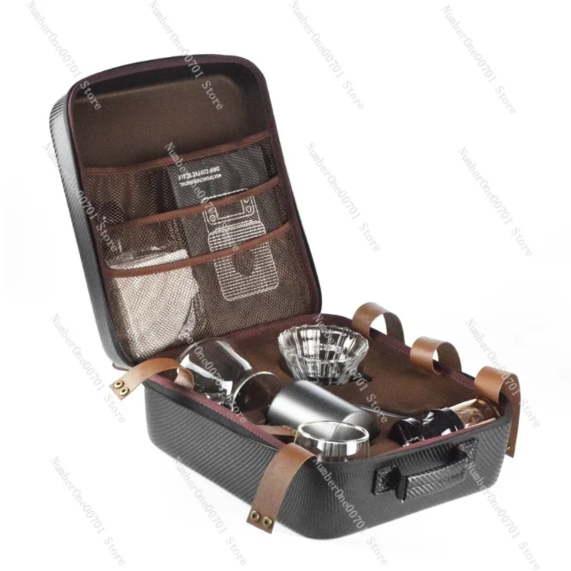 Storage Travel Hand Brewing Coffee Pot Set Hand Grinding Coffee Pot Full Set Of Utensils Filter Cup Hand Brewing Pot Combination