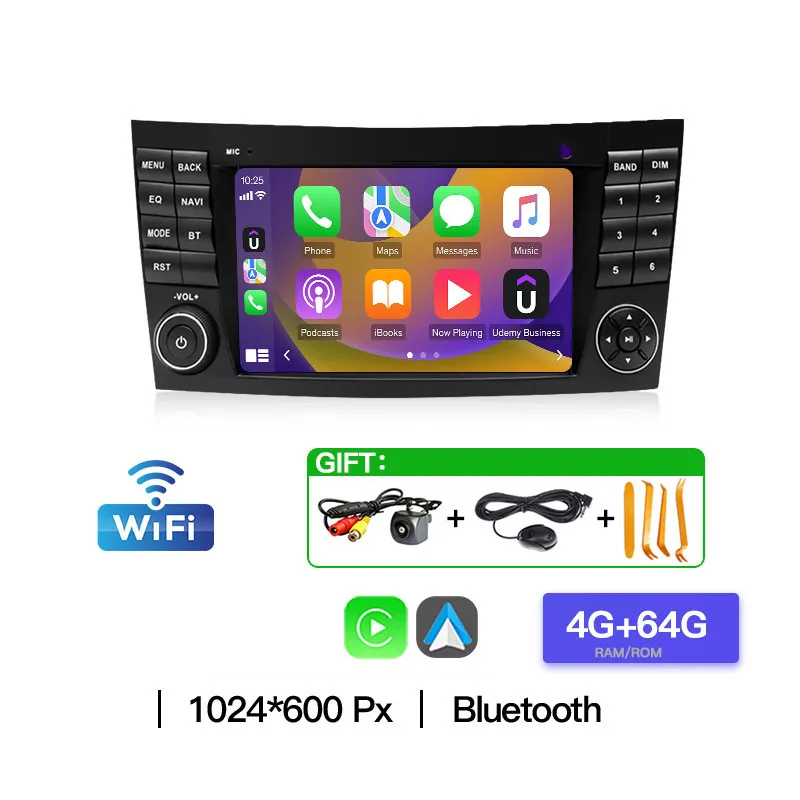 Voor Mercedes Benz E-Klasse W211 E200 E270 E280 E300 Android 13 Auto Multimedia Video Player Audio GPS Autoradio Carplay Autoradio