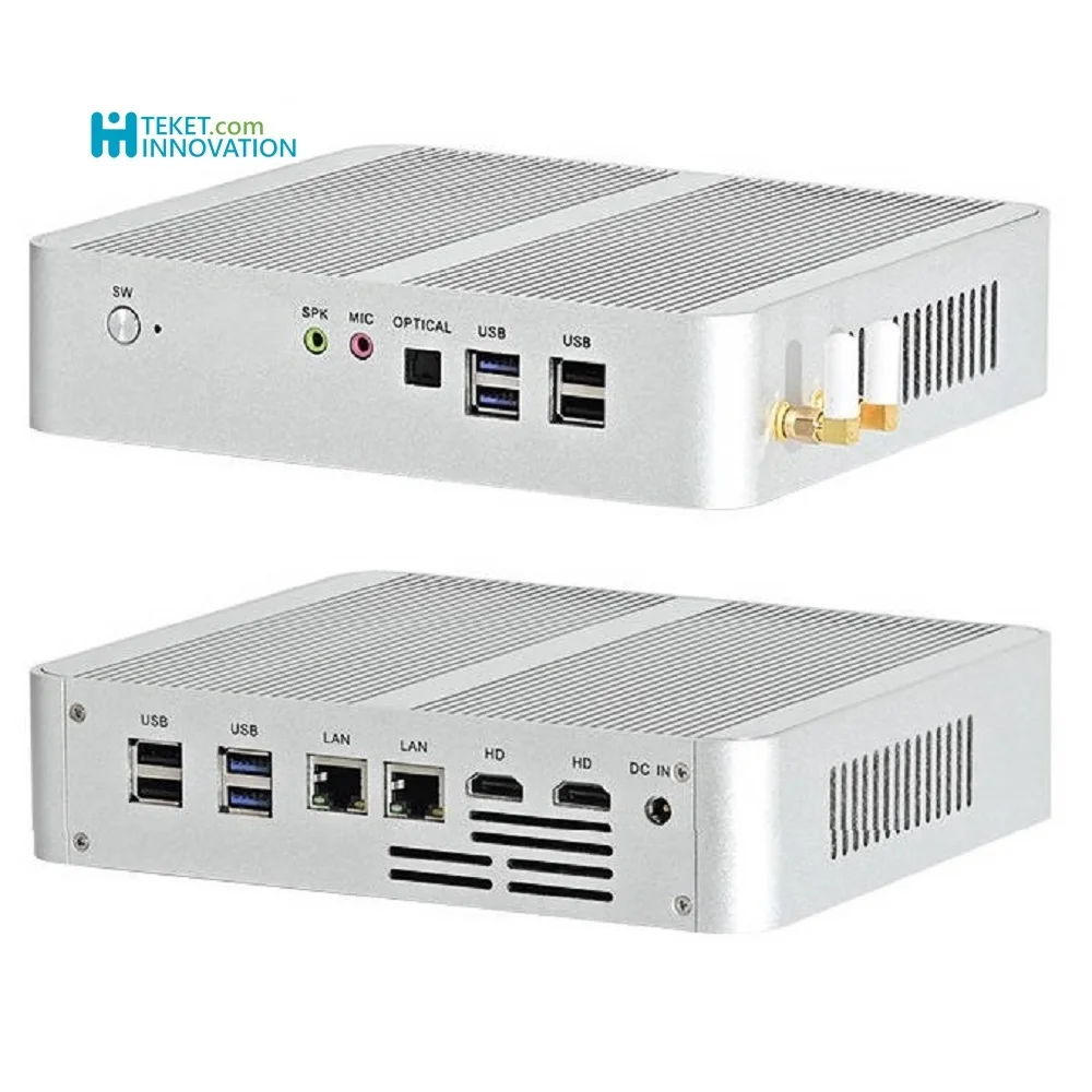 

All aluminum chassis fanless MINI PC inte Core 10th generation CPU i5-1035G1 i7-1065G7 DB780G10 Series MINI PC