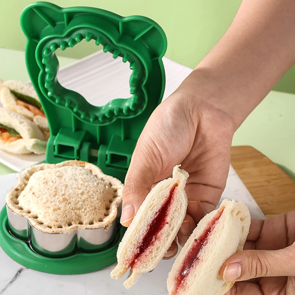 Flower Shape Uncrustables Sandwiches Cutter Multi-purpose Crustless Bread Maker For Breakfast Making