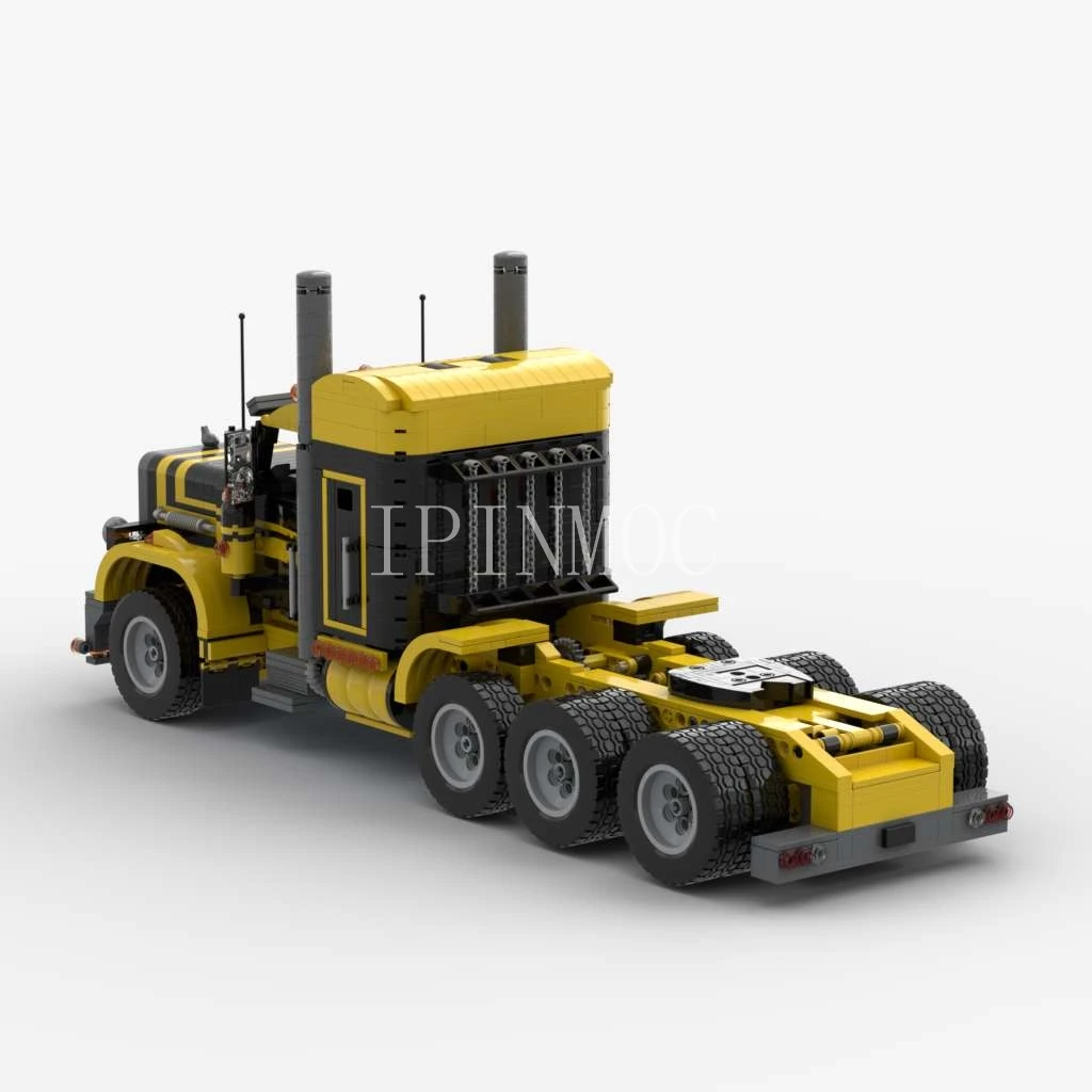 MOC-4691 379 Semi Heavy Truck Model With PDF Drawings Building Blocks Bricks Kids DIY Toys Birthday Christmas Gifts