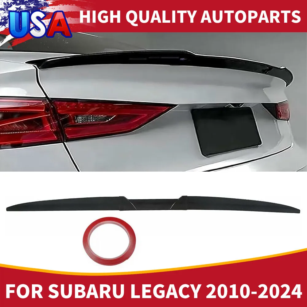 

For Subaru car Glossy black Adjustable rear trunk Spoiler Lip Roof Tail Wing