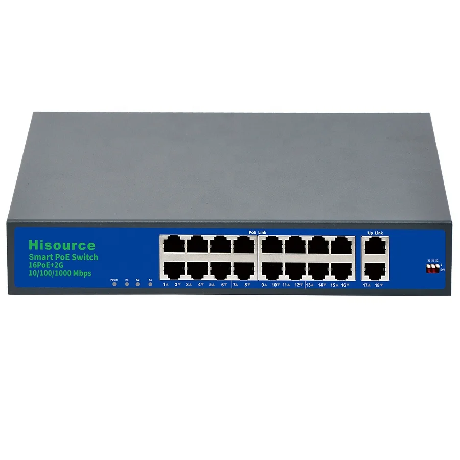 OEM ODM Gigabit Uplink 16 Port PoE Switch Ethernet networking Switch POE switch