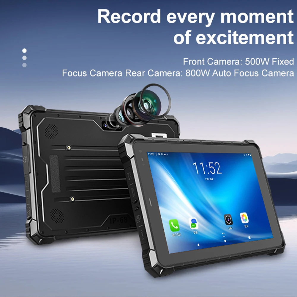تابلت متين مقاوم للانفجار 1/21 بنظام التشغيل Windows 11 8GB 128GB 10.1 بوصة عرض 4G IP68 مع ماسح ضوئي ثنائي الأبعاد لمنصة حفر الزيت