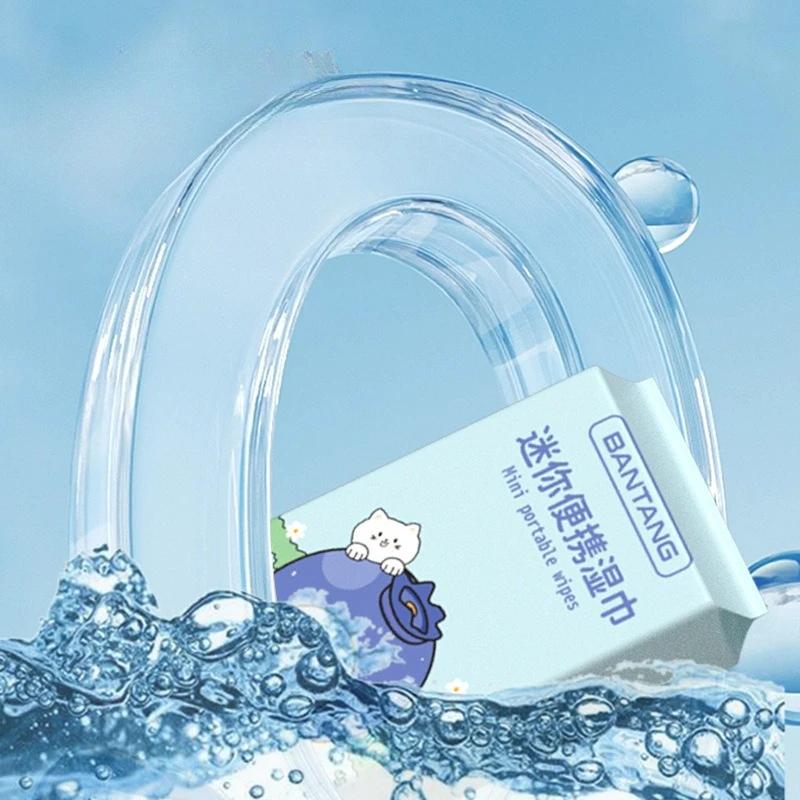 Mini Wipes Carry-on Pack Infant Hand Care Cleaning Wipes Portable Extraction Maternal and Infant Wet Wipes view 2