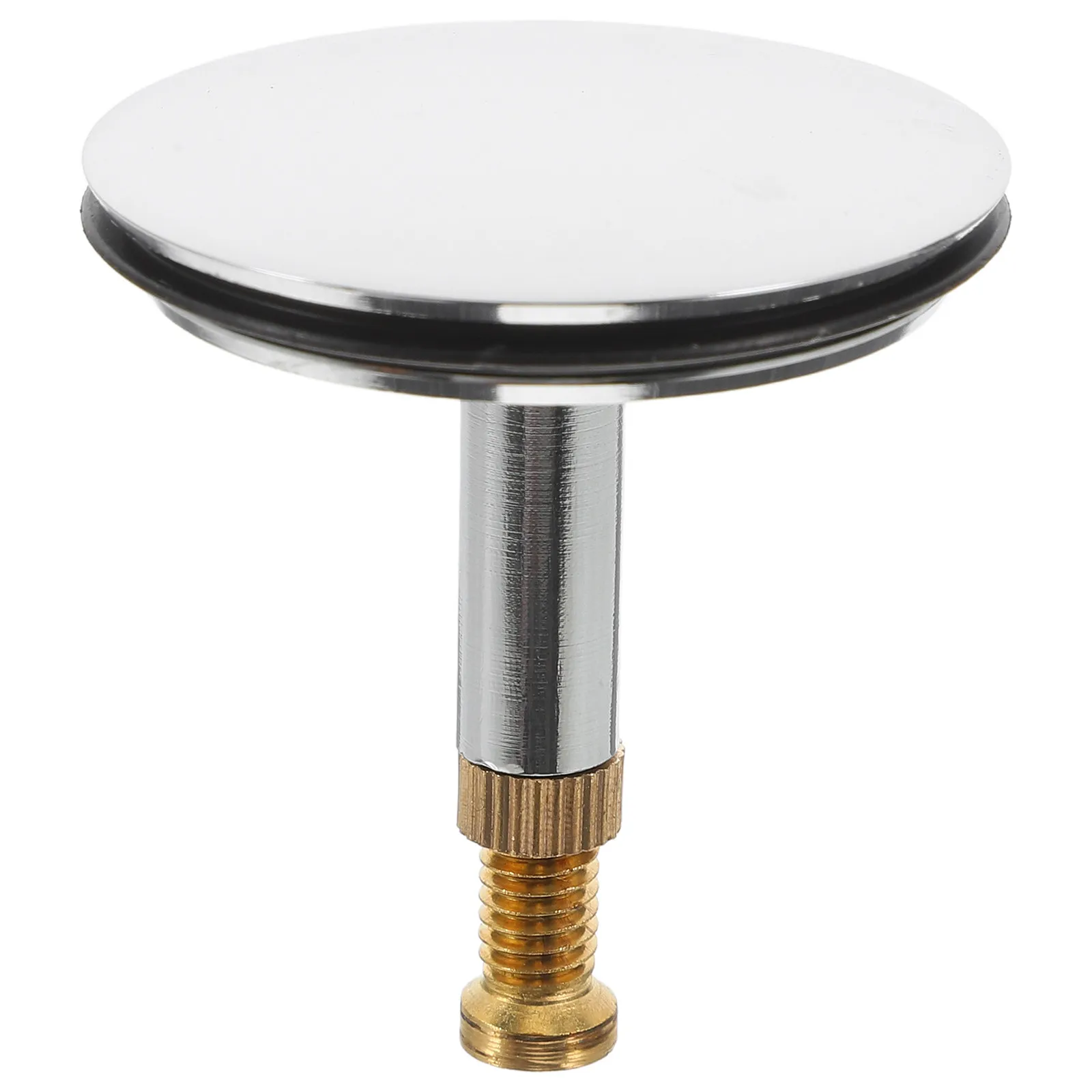 Copper Adjustable Bath Tub Stopper Universal Drain Cover for Bathtubs 44 to 55Mm Height Rotary Mechanism Leak Proof Bathroom