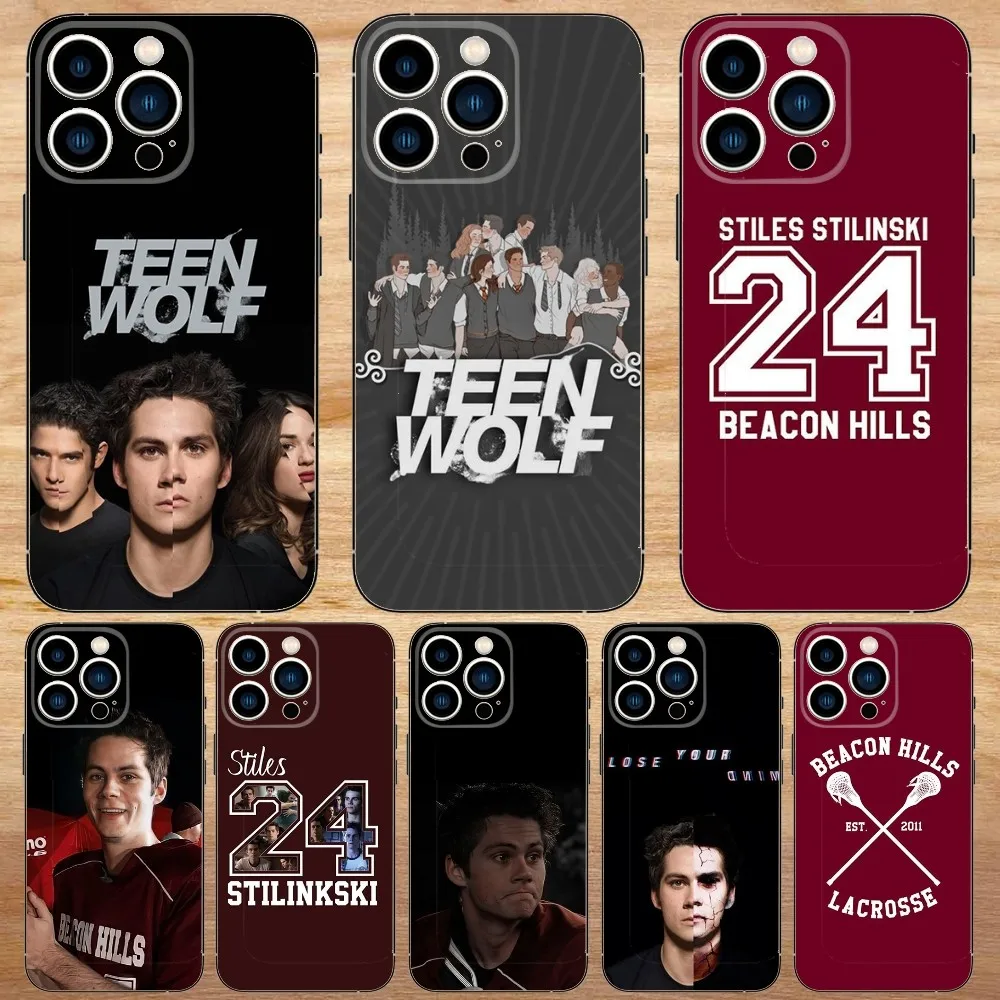 Teen Wolf Stiles Stilinski 24 Phone Case For iPhone15,14,13,12,11,Pro,Max,Plus,Mini,X,XS,XR,8,7,6,S,Plus,SE Soft Black Case