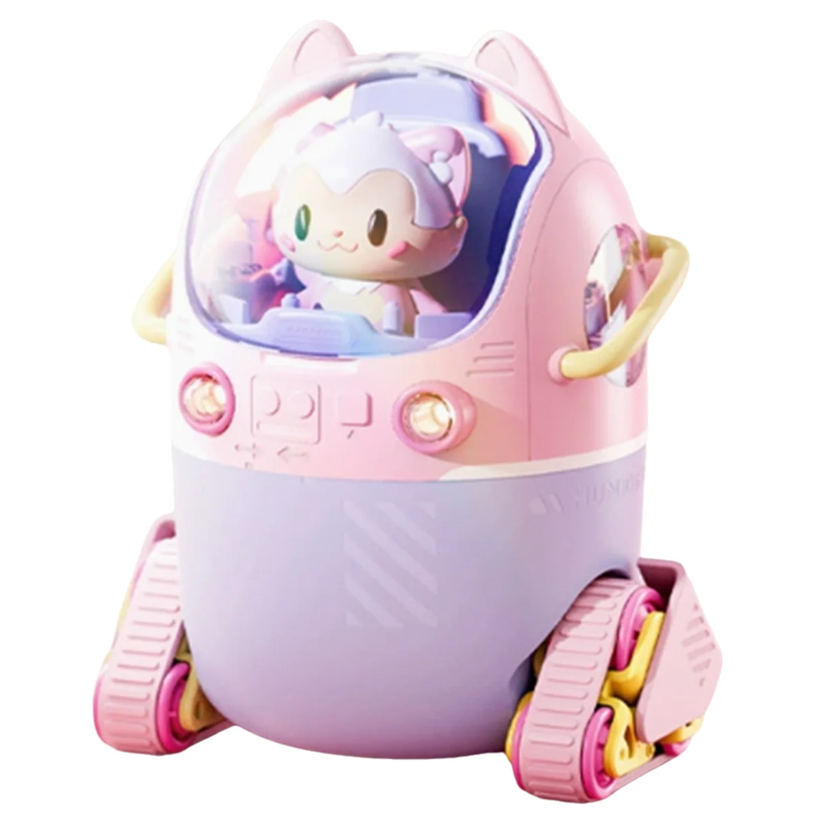 AA98 Portable Home Humidifier Office USB Cute Cartoon Tank Car 220ML Air Humidifier with LED Light