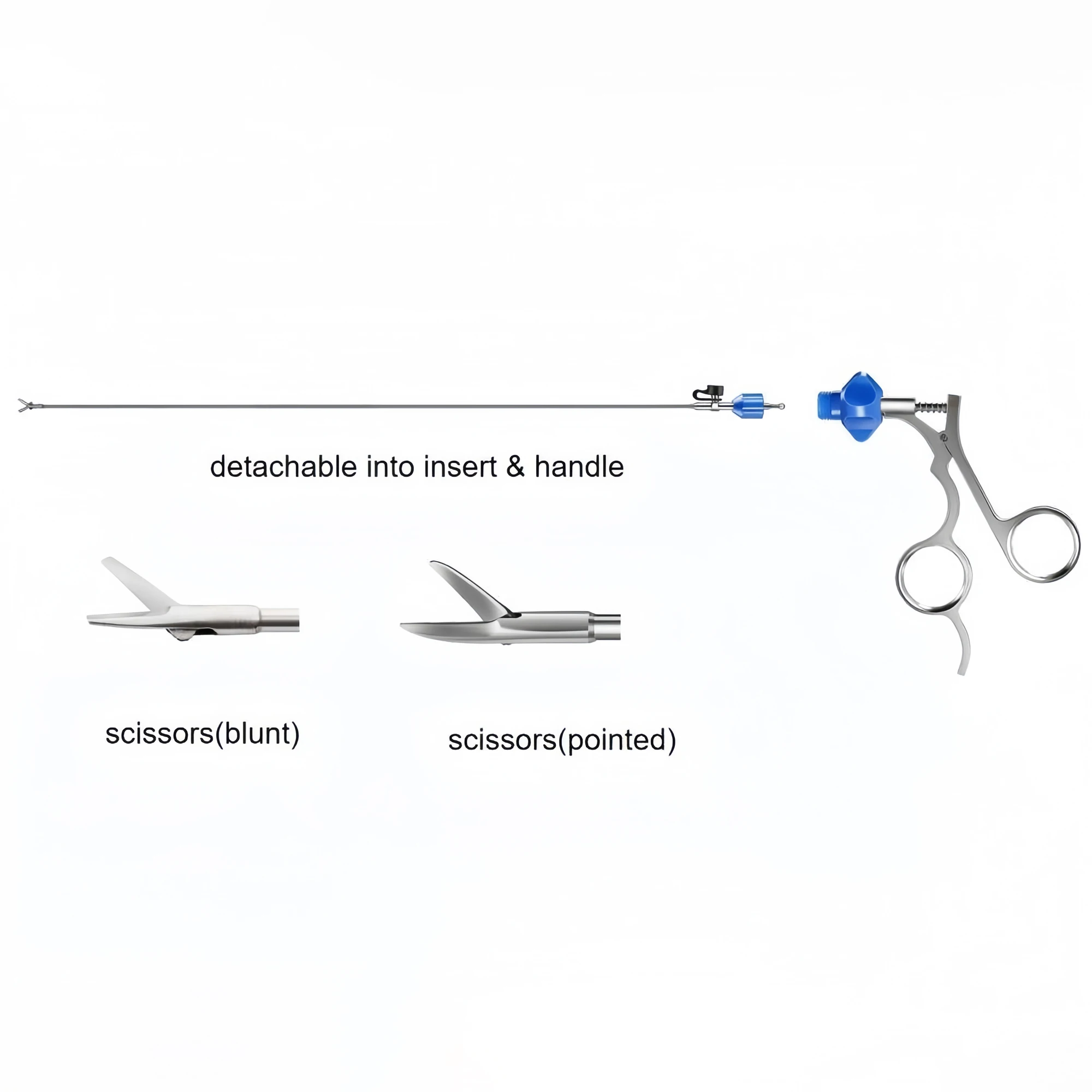 회전식 가위 자궁경 세미 리지드 5fr/40cm 자궁경 검사 부인과 수술 수술 도구
