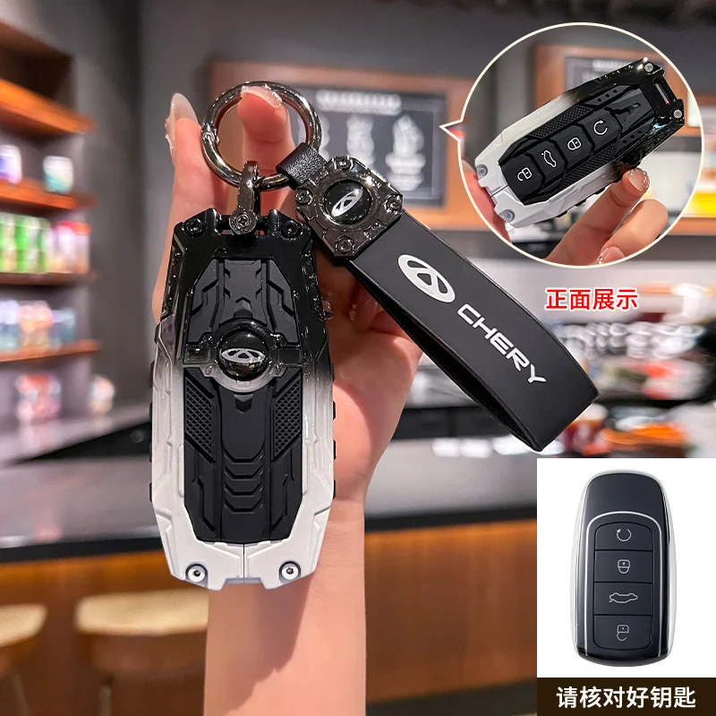 Car Key Case Cover For Chery Tiggo 8 Pro Tiggo 8plus New 5 plus 7pro Chery Tiggo 7 Pro Max Omoda 5 C5 Modod Protector Fob