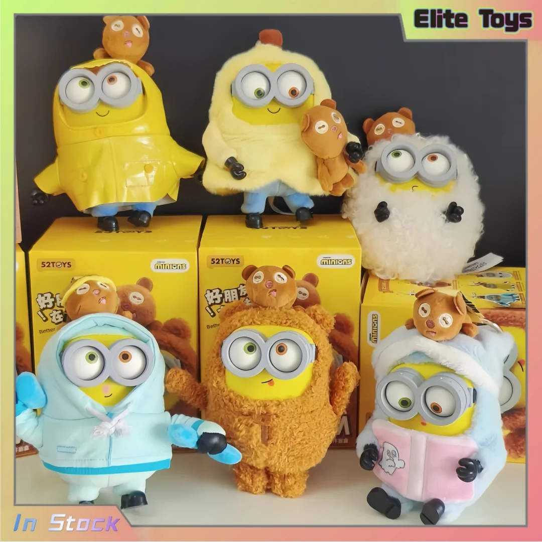 

Подлинная новинка Bob & Tim Minions Better Toggther Series 52 игрушки, модная слепая коробка, игрушки, коллекционные милые куклы, брелок, орнамент, подарки
