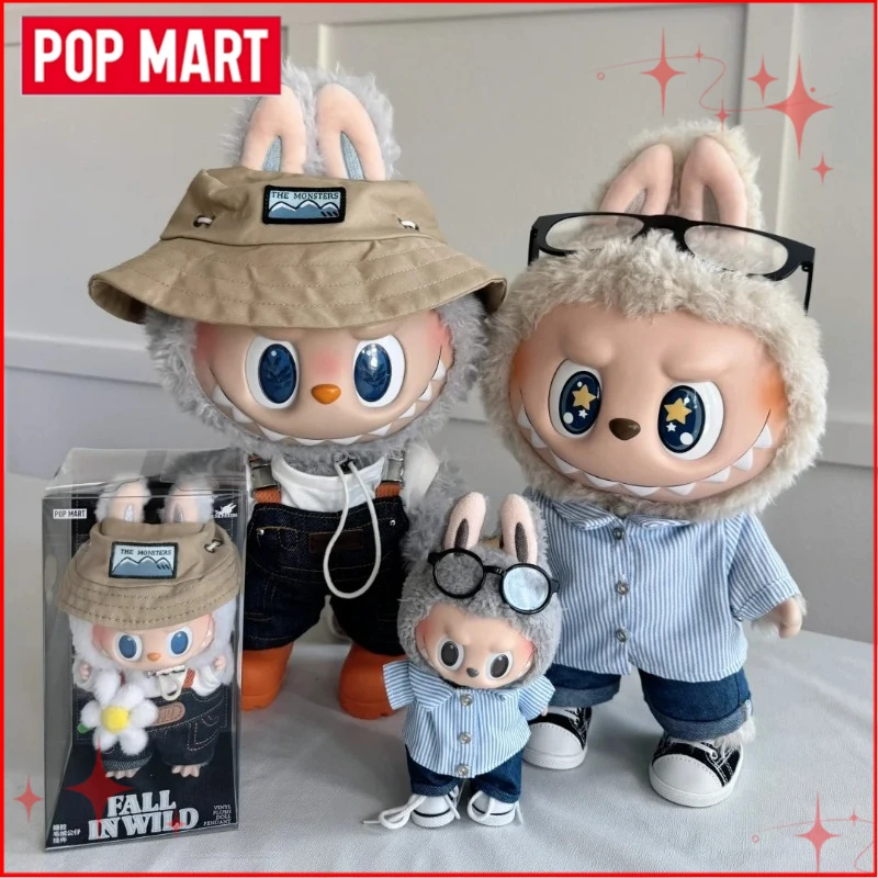 

Genuine POP MART Labubu The Monsters Fall in Wlid Filp with Me Time To Chill Rock The Universe Let's Checkmate Series 400% Doll