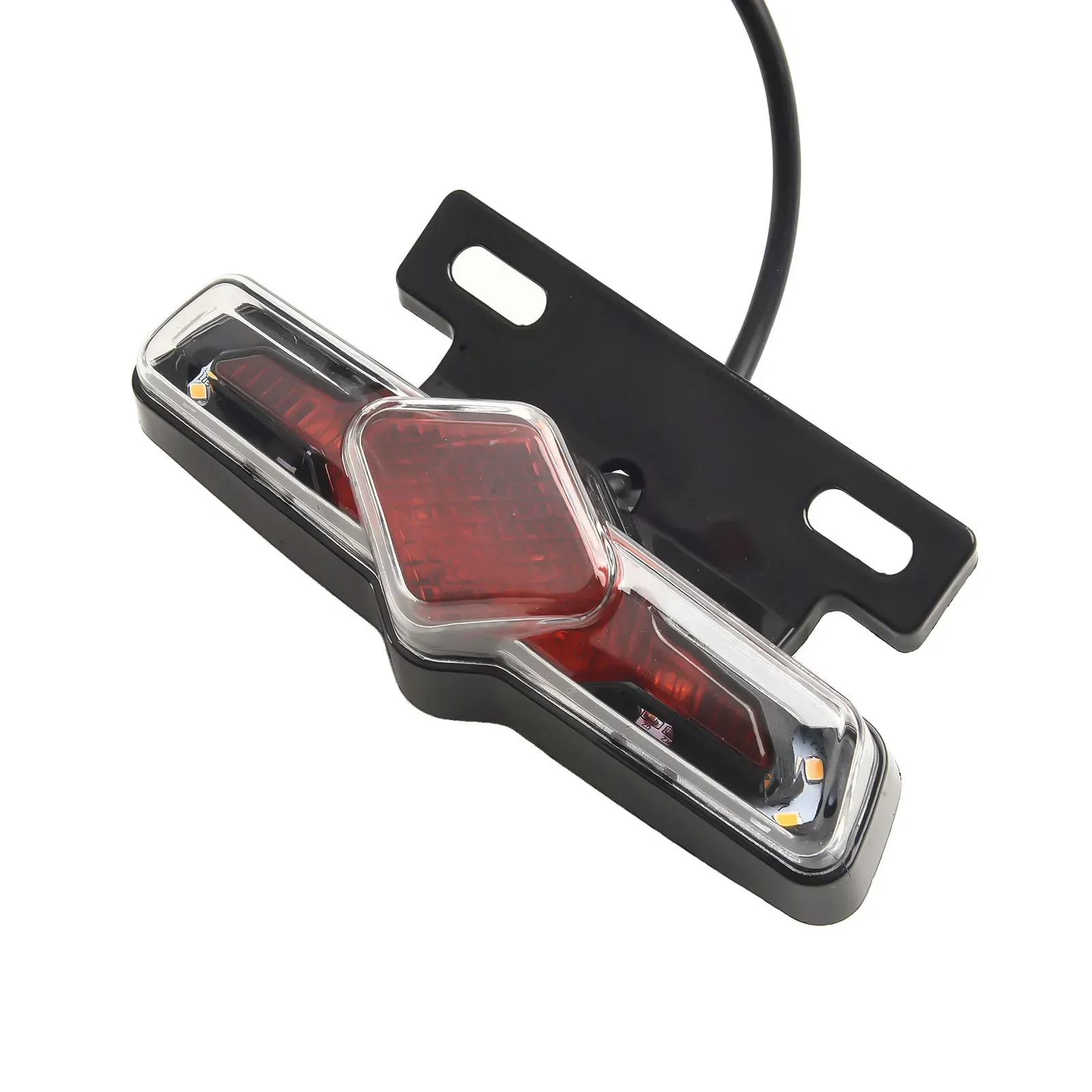 

Turn Signal Taillight 120g 12V/36V-60V 145(L)*45（W）*70（H)mm 45cm Cable Length Black+Red Outdoor Fashionable High Quality