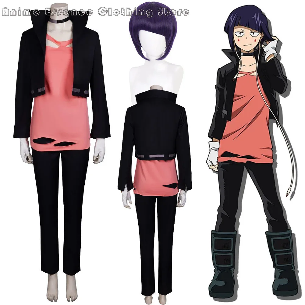 Anime Boku geen Hero Academia Jiro Kyouka Cosplay Kostuum Mijn Hero Academia Kyouka Jirou Outfits Pruiken Haar Halloween Carnaval Pak