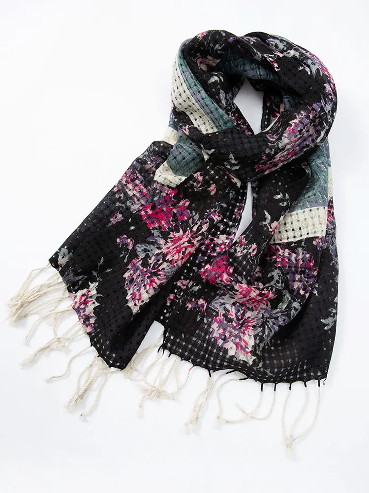 ロングウールスカーフ-レディース-プリントidデザイン-秋冬-暖かい-大判スカーフ-多用途-おしゃれ-韓国風-若者向け