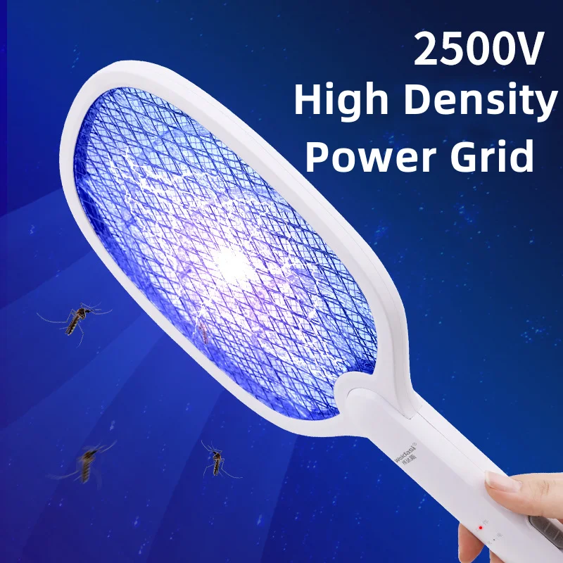 Electric Mosquito Swatter USB Charging 2in1 Fly Swatter Household Mosquito Killer Lamp Strong Automatic Attractant Mosquito Trap