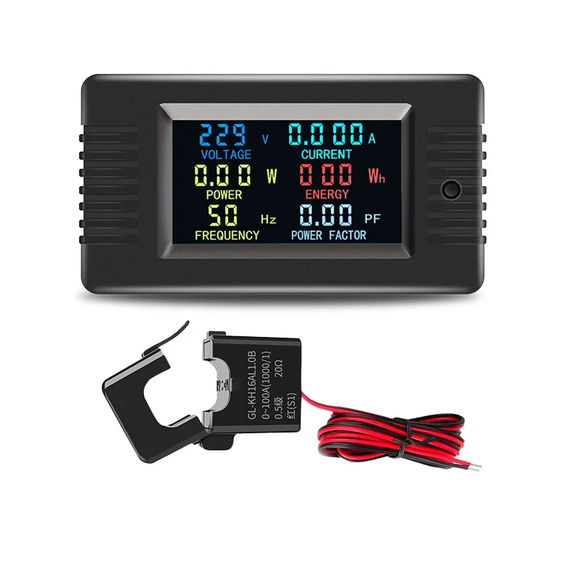 

PZEM-022 100A Digital Electronic Meter 6in1 Color LED Screen 220V Single Phase Energy Meter Voltmeter Kwh Meter Multimeter