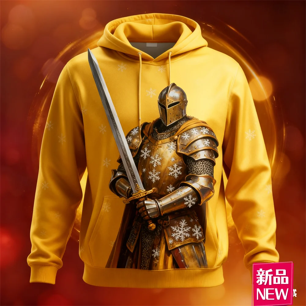 سترة بغطاء للرأس لعيد الميلاد للرجال والنساء بطباعة ثلاثية الأبعاد، ملابس سانتا كلوز جرافيك بقلنسوة، فضفاضة كاجوال ومريحة للجنسين #3