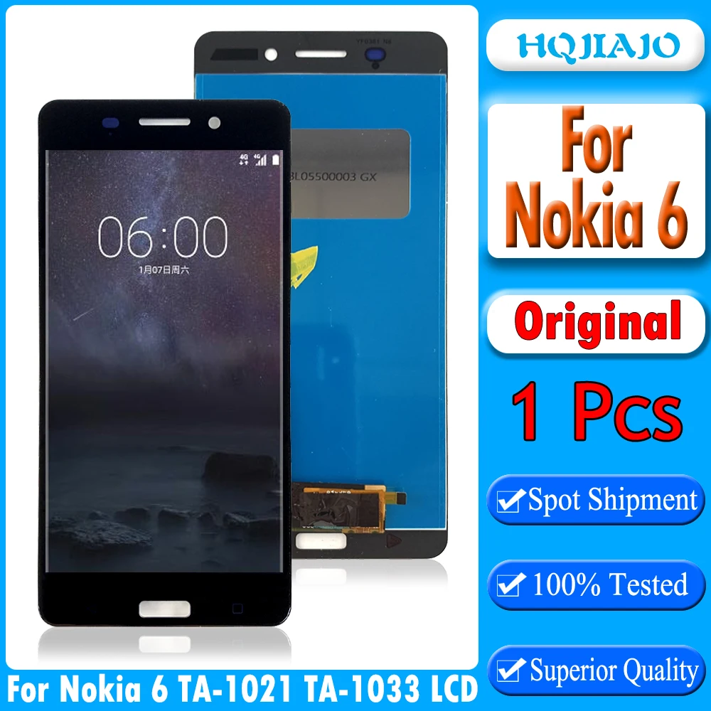 مُقيّم شامل لشاشة LCD وشاشة اللمس لجهاز Nokia 6 N6 (موديل TA-1025) – تجربة عملية وحلول عملية