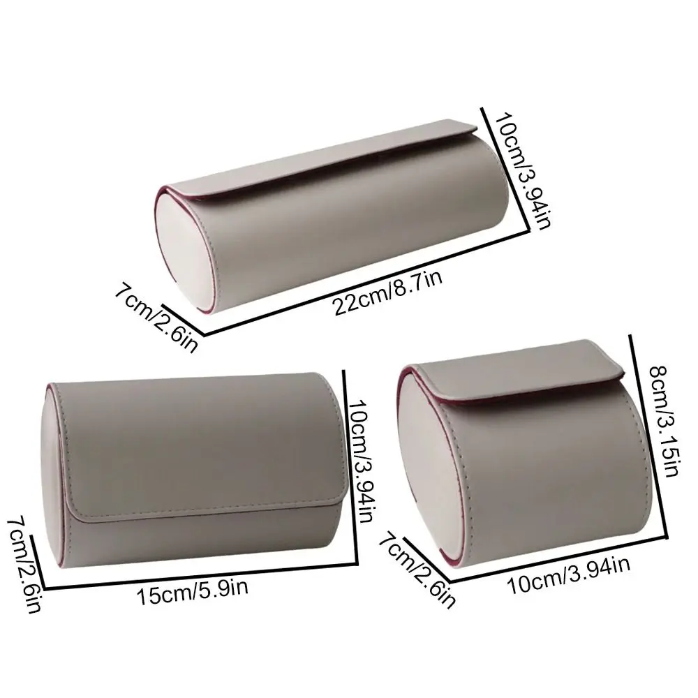 빈티지 가죽 시계 롤 방진 휴대용 시계 보관 상자 1 2 3 슬롯 시계 여행 케이스 크리스마스 선물