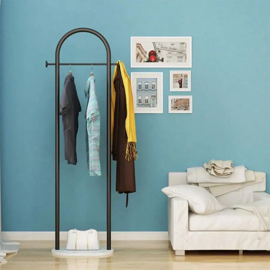 Nordic-style floor-standing clothes rack for home use in the bedroom, popular on Instagram, simple modern light luxury coat rack