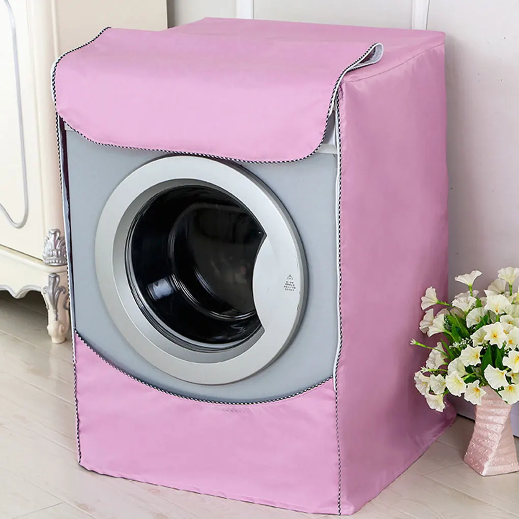 Fast And Convenient Outdoor Washing Machine Cover Sturdy And Durable Metal Pull Head Prevent Silver 60*50*85cm