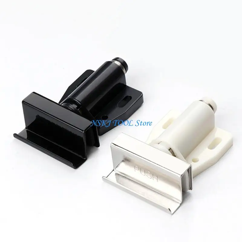 L8RC Push To Open Touch Latches Double Head Catches Closures Glass Door Hinge Clamp Furniture Hardware