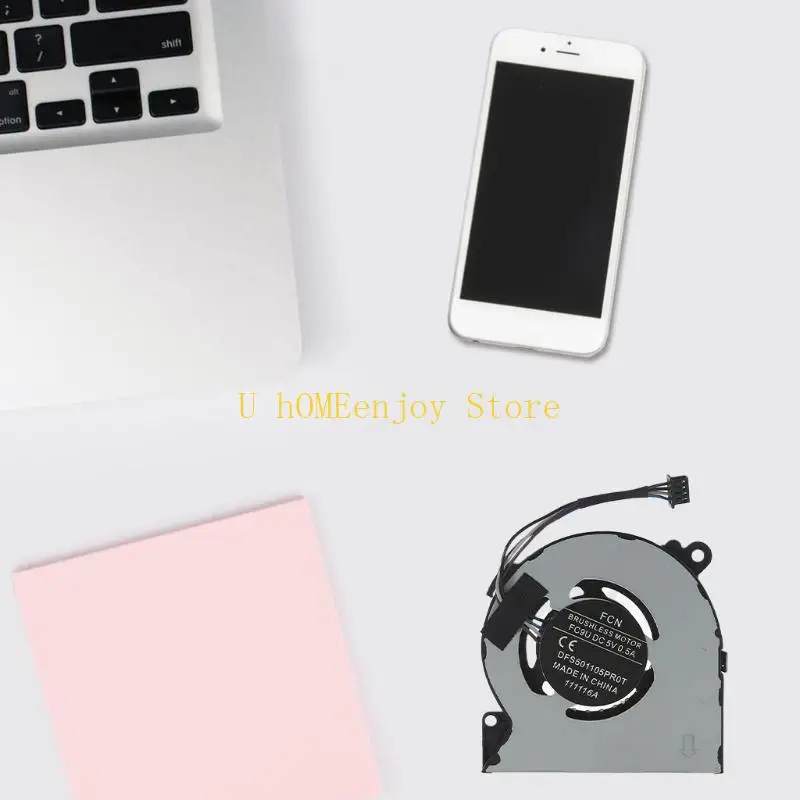 B0KF CPU GPU Fan Laptop Filming para 5V 0,5A 4 pinos Radiator para Elitebook 82