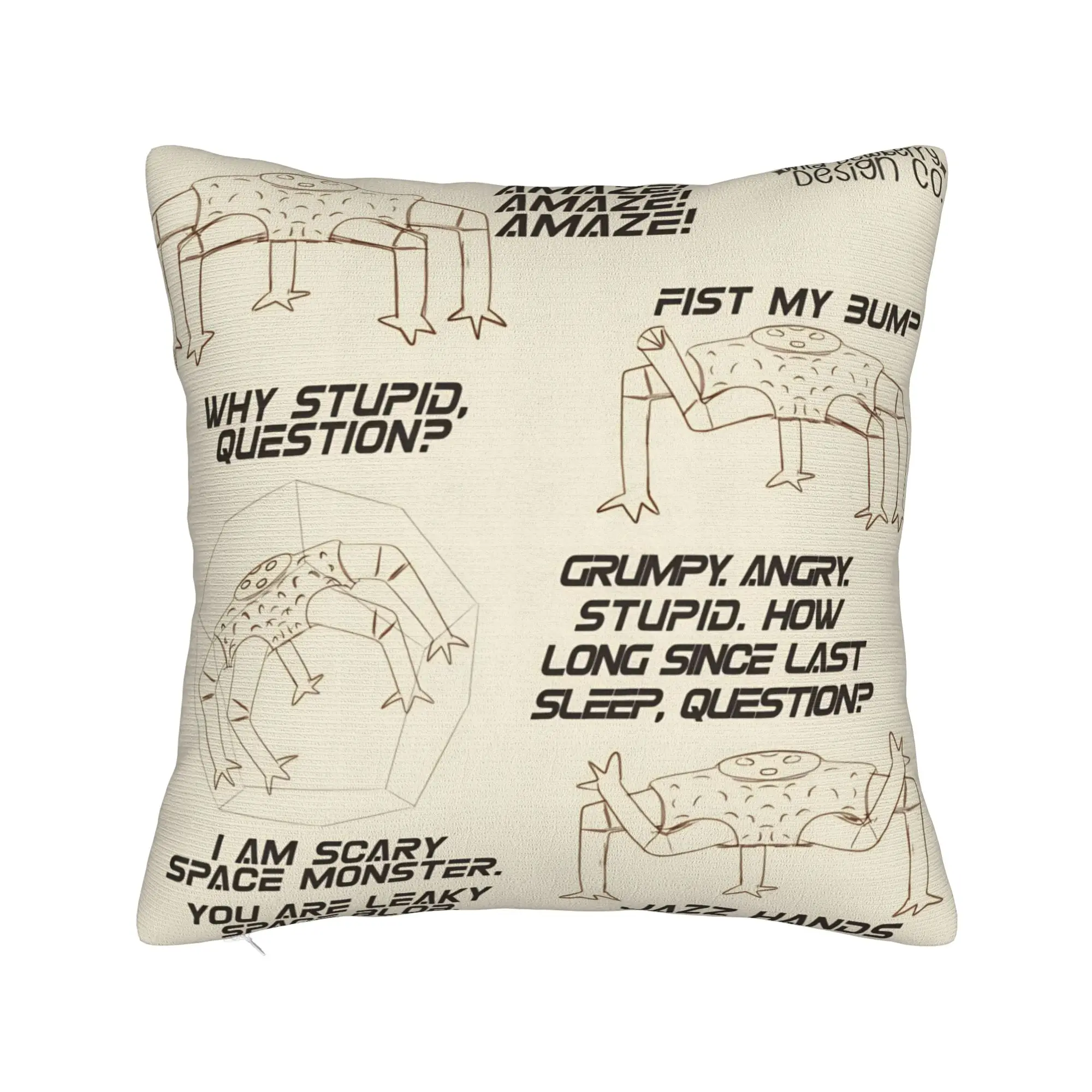 Project Hail Mary Square Pillow Covers Polyester Home Ryland Grace Rockys Cushion Case Home Decoration Throw Pillow Case 45*45