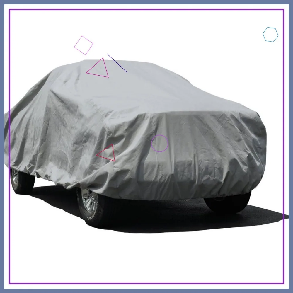 

Dustproof UV Resistant Truck Cover Indoor Outdoor Protection Fits Full Size Trucks Up to 237" L Gray