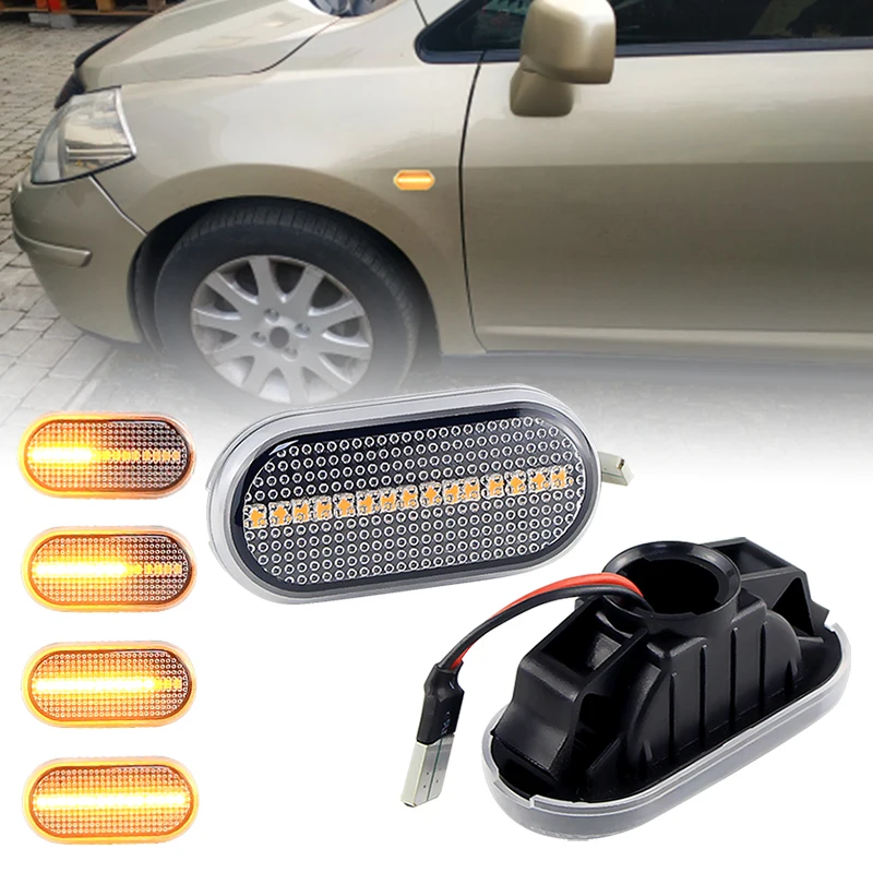 

2PCS LED Dynamic Side Marker Turn Signal Light Sequential Blinker Light For Nissan Frontier D40 2004-2019 Fairlady Z33 2002-2009