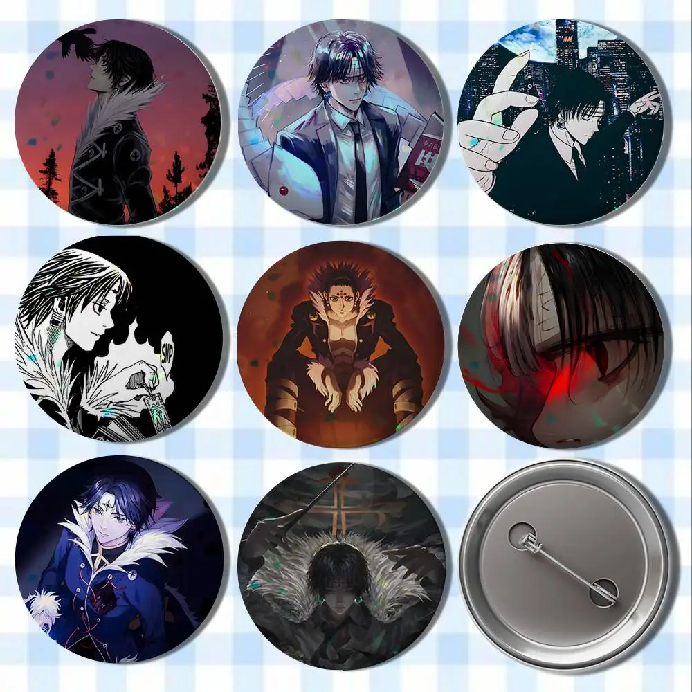 

C-Chrollo L-Lucilfer Badges Button Round Creative Pin Brooch Badge Bag Decor Accessories Fans Collect Friends Gifts