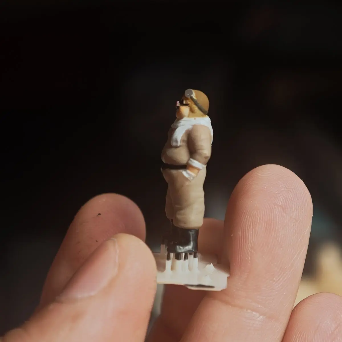 1/64 kleine miniatuur hars beeldje garage scène varken model Diorama