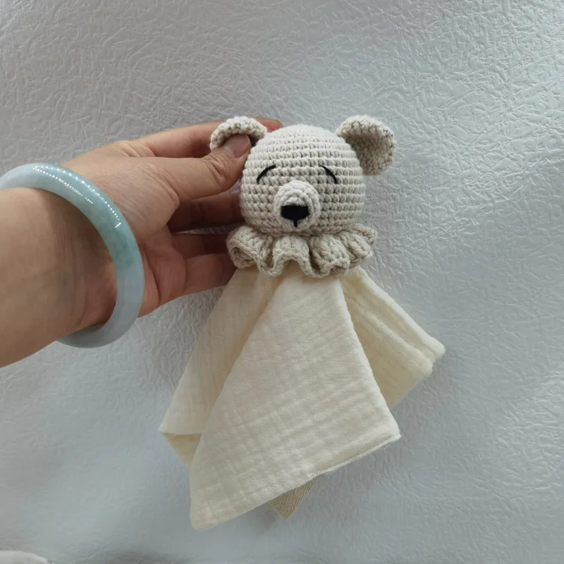 طفل مهديء استرضاء منشفة مريلة لينة الأيائل الدب الفيل النوم دمية عضاضة الرضع الراحة النوم التمريض Cuddling بطانية