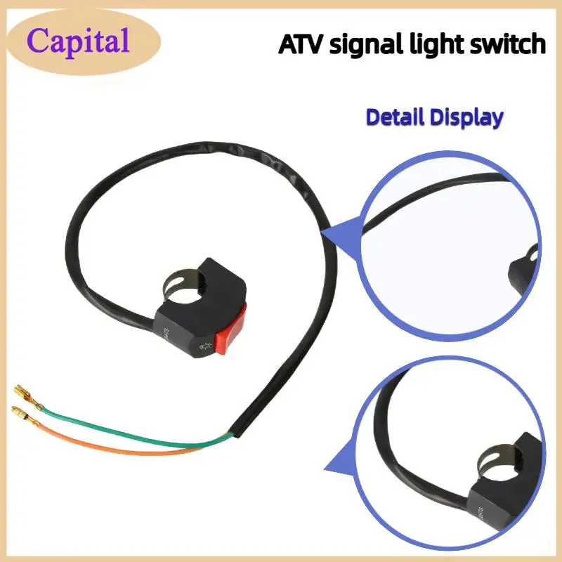 Motorcycle On/Off Switch Waterproof Motorcycle Scooter Second-line Headlight Mount Handlebar Switch Moto Accessorie